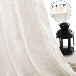 Natural Linen Curtain Panels